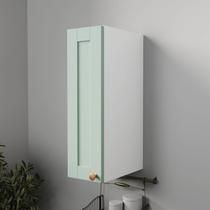 Armário Aéreo 1 Porta 20cm Arizona CabeCasa MadeiraOriginals Verde/Menta/Branco