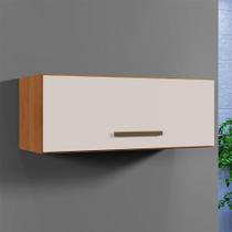 Armário Aéreo 1 Porta Atenas Naturalle Com Off White