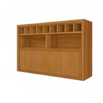 Armário Aéreo 1 Porta Bascula Adega Ripado Baronesa 120cm Mdf - Nesher