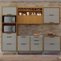 Armário Aéreo 1 Porta Bascula Adega Ripado Baronesa 120cm Mdf - Nesher Armário Aéreo 1 Porta Bascula Adega Ripado Baronesa 120cm Mdf - Nesher