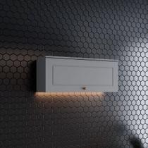 Armário Aéreo 1 Porta Basculante 80 Cm Amy Casa 812 Cinza