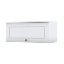 Armário Aéreo 1 Porta Basculante 80 cm Nova York Branco HP Henn