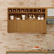 Armário Aéreo 1 Porta Basculante Ripado Baronesa E Imperatriz 100% Mdf