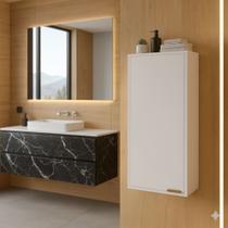 Armário Aéreo 1 Porta em Madeira Compacto, Moderno e Ideal para Pequenos Espaços Armário Aéreo 1 Porta em Madeira Compacto, Moderno e Ideal para Pequenos Espaços
