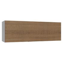 Armário Aéreo 100 cm 1 Porta Basculante Branco/Rustic Stella Madesa Armário Aéreo 100 cm 1 Porta Basculante Branco/Rustic Stella Madesa