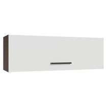 Armário Aéreo 100 Cm 1 Porta Basculante Rb Agata Madesa Rustic/branco Armário Aéreo 100 Cm 1 Porta Basculante Rb Agata Madesa Rustic/branco