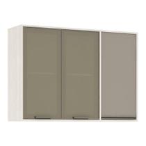 Armário Aéreo 120 Cm 1 Porta 2 Portas Ff C/Mocca Laca Armário Aéreo 120 Cm 1 Porta 2 Portas Ff C/Mocca Laca