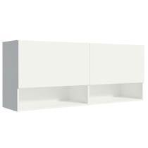 Armário Aéreo 120 cm 2 Portas 2 Nichos Branco para Área de Serviço Madesa Armário Aéreo 120 cm 2 Portas 2 Nichos Branco para Área de Serviço Madesa