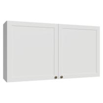 Armário Aéreo 120 cm 2 Portas Branco Vik Madesa Armário Aéreo 120 cm 2 Portas Branco Vik Madesa