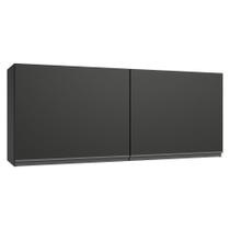 Armário Aéreo 120 Cm 2 Portas Preto Nice Madesa Preto Armário Aéreo 120 Cm 2 Portas Preto Nice Madesa Preto