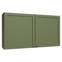 Armário Aéreo 120 cm 2 Portas Rustic/Verde Vik Madesa Armário Aéreo 120 cm 2 Portas Rustic/Verde Vik Madesa