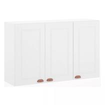 Armário Aéreo 120cm 1 Porta Basculante com Nichos Isa Luciane Móveis