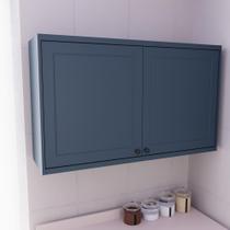 Armário Aéreo 120cm 2 Portas 100% MDF Cozinha Sevilha Herval Azul