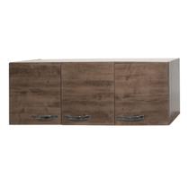 Armario Aéreo 120cm 3 Portas Para Cozinha Lavanderia Multiuso ou Escritório Moderno