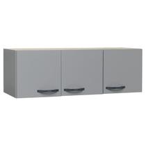 Armario Aéreo 120cm 3 Portas Para Cozinha Lavanderia Multiuso ou Escritório Moderno Armario Aéreo 120cm 3 Portas Para Cozinha Lavanderia Multiuso ou Escritório Moderno