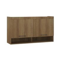 Armário Aéreo 145cm, 2 Portas Basculantes Paris, Avelã/Avelã