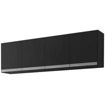 Armario Aereo 160 cm 4 Portas Andreia Preto REAJL Moveis