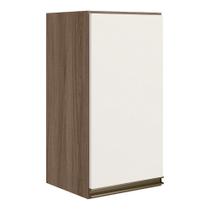 Armario Aereo 1p Mdf 40 Cm Kali 12202 Carvalho Toq Off White Cetim Nicioli Carvalho Toq Off White Cetim