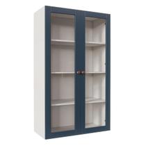 Armário Aéreo 2 Portas 135cm com Porta de Vidro Arizona CabeCasa MadeiraMadeira