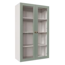Armário Aéreo 2 Portas 135cm com Porta de Vidro Arizona CabeCasa MadeiraMadeira