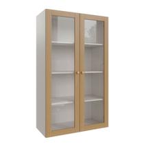 Armário Aéreo 2 Portas 135cm com Porta de Vidro Arizona CabeCasa MadeiraMadeira