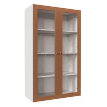 Armário Aéreo 2 Portas 135cm com Portas de Vidro Arizona CabeCasa MadeiraMadeira