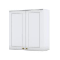 Armário Aéreo 2 Portas 80 cm Americana Branco HP Henn