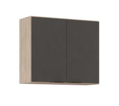 Armário Aéreo 2 Portas 80 cm Firenze Avena Touch Grafito 94241 Demóbile Armário Aéreo 2 Portas 80 cm Firenze Avena Touch Grafito 94241 Demóbile