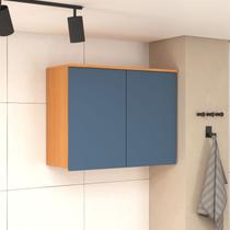 Armário Aéreo 2 Portas 80cm Angelin/Cobalto 100% MDF - Florença Móveis Sul