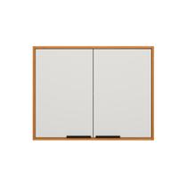 Armário Aéreo 2 Portas 80cm Ravena Freijo Uv Off Acetinado - SSX Multicoisas