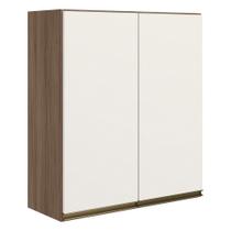 Armario Aereo 2 Portas Mdf 60 Cm Kali 12205 Carvalho Toq Off White Cetim Nicioli Carvalho Toq Off White Cetim