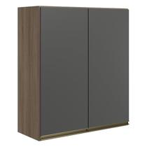 Armario Aereo 2 Portas MDF 70 cm Kali 12208 Carvalho Toq Chumbo Nicioli Armario Aereo 2 Portas MDF 70 cm Kali 12208 Carvalho Toq Chumbo Nicioli