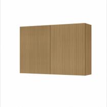 Armario Aereo 2 Portas Nesher Rainha 120cm Ripado 100 Mdf