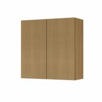 Armário Aéreo 2 Portas Rainha 80cm Ripado 100 Mdf - Nesher