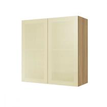 Armário Aéreo 2 Portas Vidro Reflecta Nesher Rainha 80cm 100 MDF