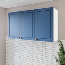 Armário Aéreo 3 Portas 120 Cm Pérola Yescasa Armário Aéreo 3 Portas 120 Cm Pérola Yescasa