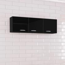 Armário Aéreo 3 Portas 120cm A843 Cristal Poquema