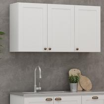 Armário Aéreo 3 Portas 120cm Americano 100% Mdf Provençal Armário Aéreo 3 Portas 120cm Americano 100% Mdf Provençal