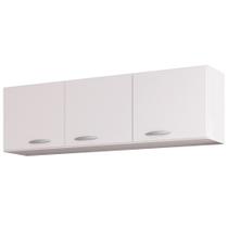 Armário Aéreo 3 Portas 120cm Branco - Poquema