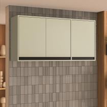Armário Aéreo 3 Portas 120cm Com Amplo Espaço Interno E Pintura Uv Em Mdp Politorno Armário Aéreo 3 Portas 120cm Com Amplo Espaço Interno E Pintura Uv Em Mdp Politorno