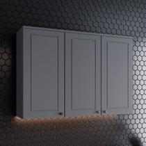 Armário Aéreo 3 Portas 120cm em MDF Americana C352 Henn Armário Aéreo 3 Portas 120cm em MDF Americana C352 Henn