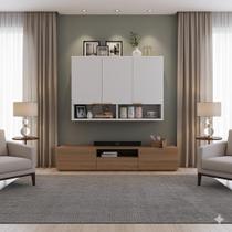 Armario Aéreo 3 Portas Amplo com Nincho Ideal Para Cozinha, Sala, Quarto e Lavanderia Armario Aéreo 3 Portas Amplo com Nincho Ideal Para Cozinha, Sala, Quarto e Lavanderia