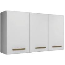 Armário Aéreo 3 Portas Étios Kaiki Móveis Branco