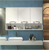 Armário Aéreo 3 Portas Parede Suspenso Cozinha Lavanderia Armário Aéreo 3 Portas Parede Suspenso Cozinha Lavanderia