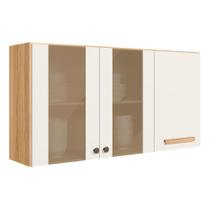 Armario Aereo 3 Pt 120 Cm 16982 Freijo Off White Cristal Nicioli Freijo Off White Cristal Armario Aereo 3 Pt 120 Cm 16982 Freijo Off White Cristal Nicioli Freijo Off White Cristal
