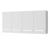 Armario Aereo 4 Portas 120cm 9160 Branco Mobbs Branco Armario Aereo 4 Portas 120cm 9160 Branco Mobbs Branco