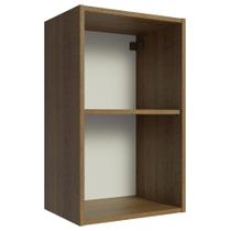 Armário Aéreo 40 cm com 2 Nichos Abertos para Cozinha Madesa Lux, Glamy, Agata, Stella - Rustic Armário Aéreo 40 cm com 2 Nichos Abertos para Cozinha Madesa Lux, Glamy, Agata, Stella - Rustic