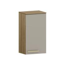 Armário Aéreo 40cm 1 Porta Isis Luciane Móveis Avelã-mocca Laca