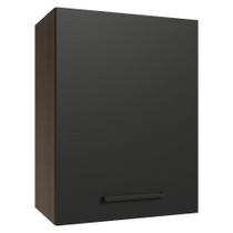 Armário Aéreo 50cm 1 Porta Rustic/Preto Agata Madesa Armário Aéreo 50cm 1 Porta Rustic/Preto Agata Madesa
