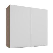 Armário Aéreo 70 cm 2 Portas Rustic/Branco Stella Madesa Armário Aéreo 70 cm 2 Portas Rustic/Branco Stella Madesa
